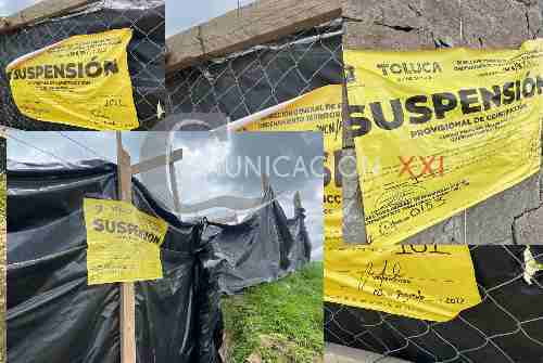 Clausura ayuntamiento de Toluca, obra en Cacalomacán; podría ser de Juan Rodolfo